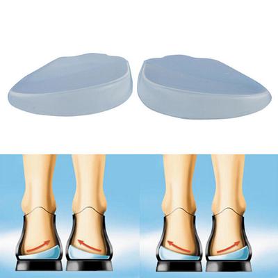 1Pair Silicone Orthopedic Gel Feet Cushion Foot Heel Cup High Elastic Care Half Insole Shoe Pad 