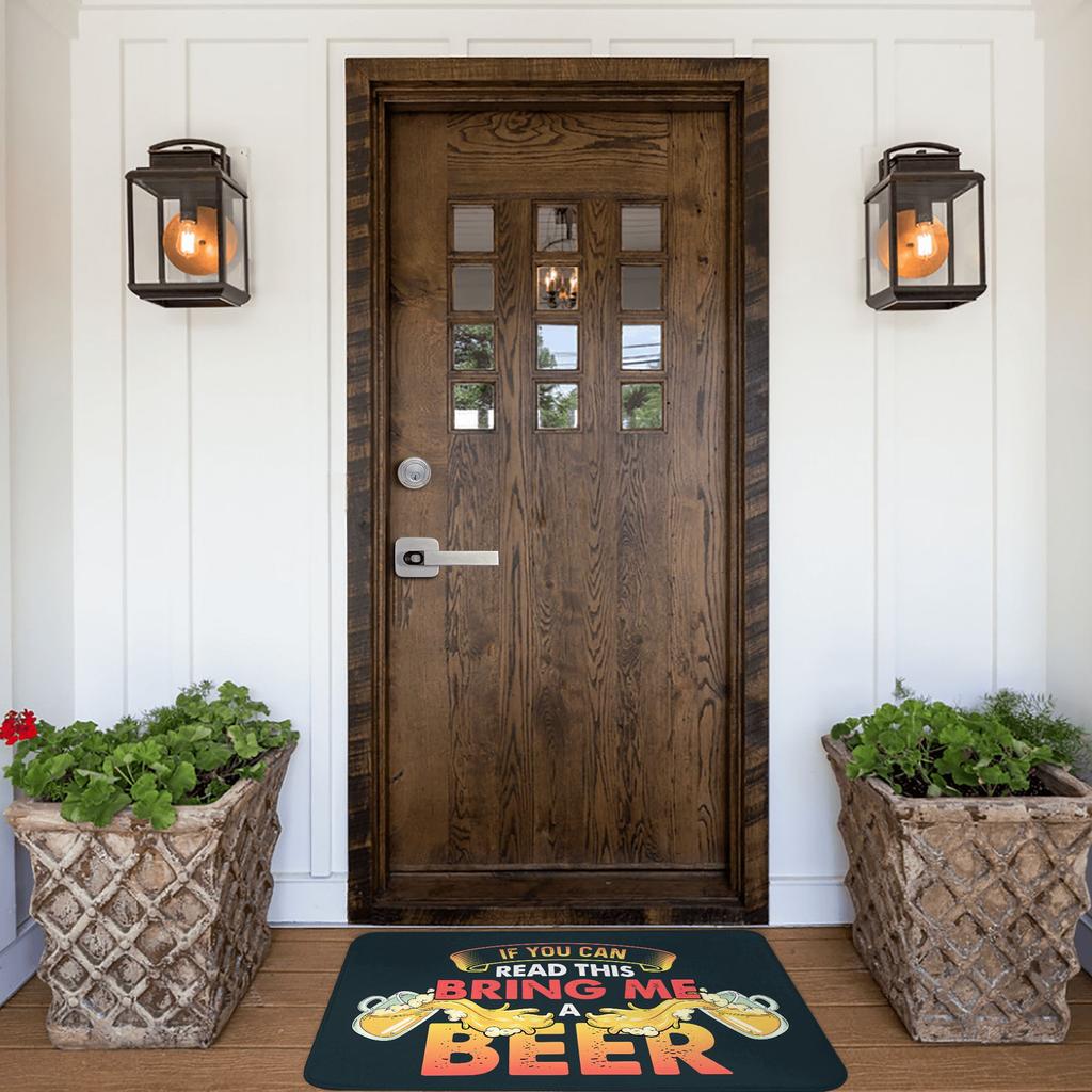 If You Can Read This Bring Me Beer Funny Floor Door Bathroom Kitchen Mats Anti-Slip Outdoor  Doormat Garden Entrance Carpet Rug