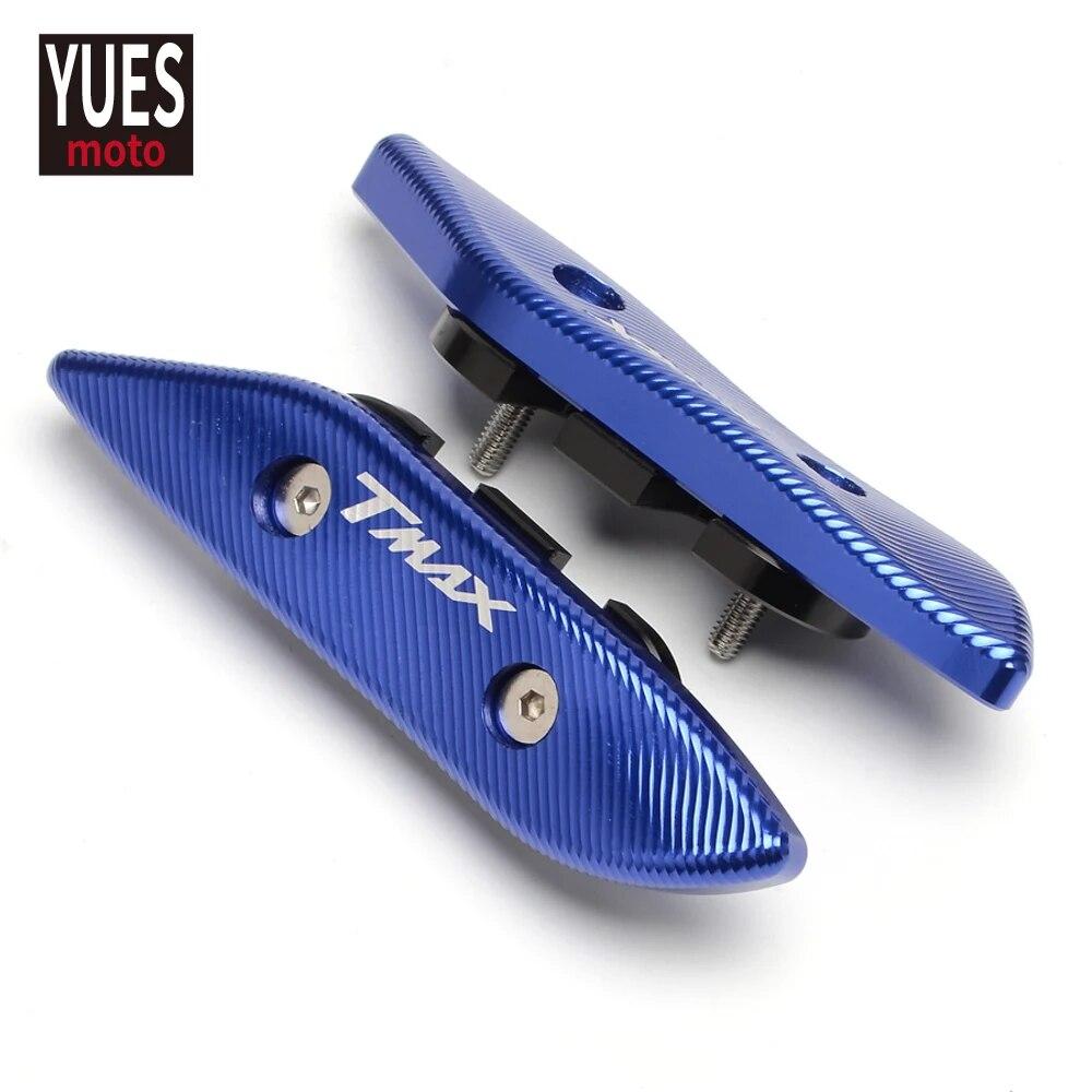 

Аксессуары для мотоциклов, алюминиевая крышка с отверстием для зеркала с ЧПУ, новая крышка с логотипом для Yamaha TMAX 530 2012-2017 T MAX SX/DX 2017- синий