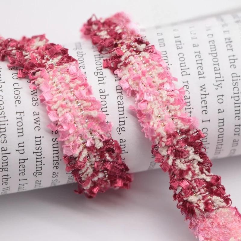 90Yards 1.5cm Vintage Embroidered Lace Ribbon Fabric Sewing Lace Trim Handmade Costume Dress Sewing Trimmings Wedding Decoration