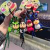 Anime Crayon Shin-Chan Keychain Doll Cartoon Character Unisex Car Keyring Creative Pvc Keychain School Bag Birthday Gifts Gifts