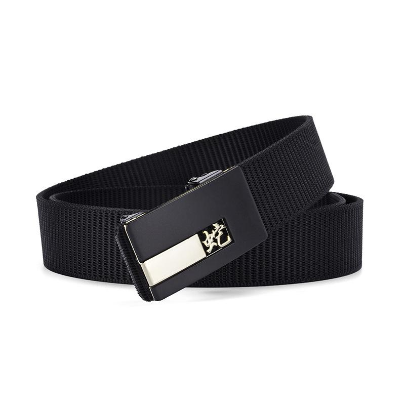 Zodiac Toothless Canvas Belt Simple Automatic Buckle Imitation Nylon Belt Casual Men'S Belt
