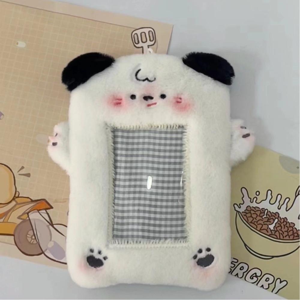 

Cartoon Multifunctional Photocard Case Animal Shape Durable Plush card holder Portable Photo Card Holder Students