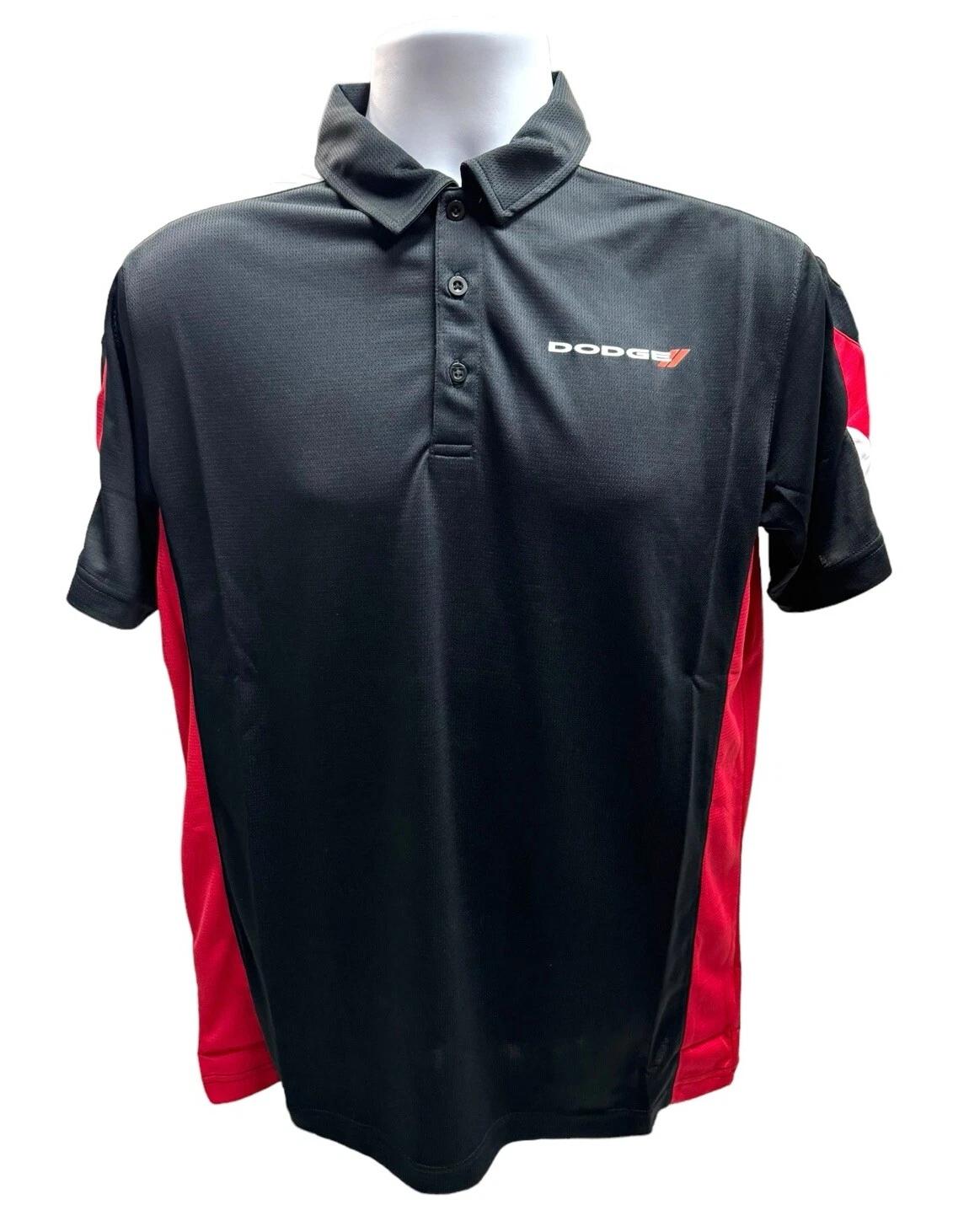 

Dodge Dry Wicking Red, White & Black Polo T-Shirt 2XL