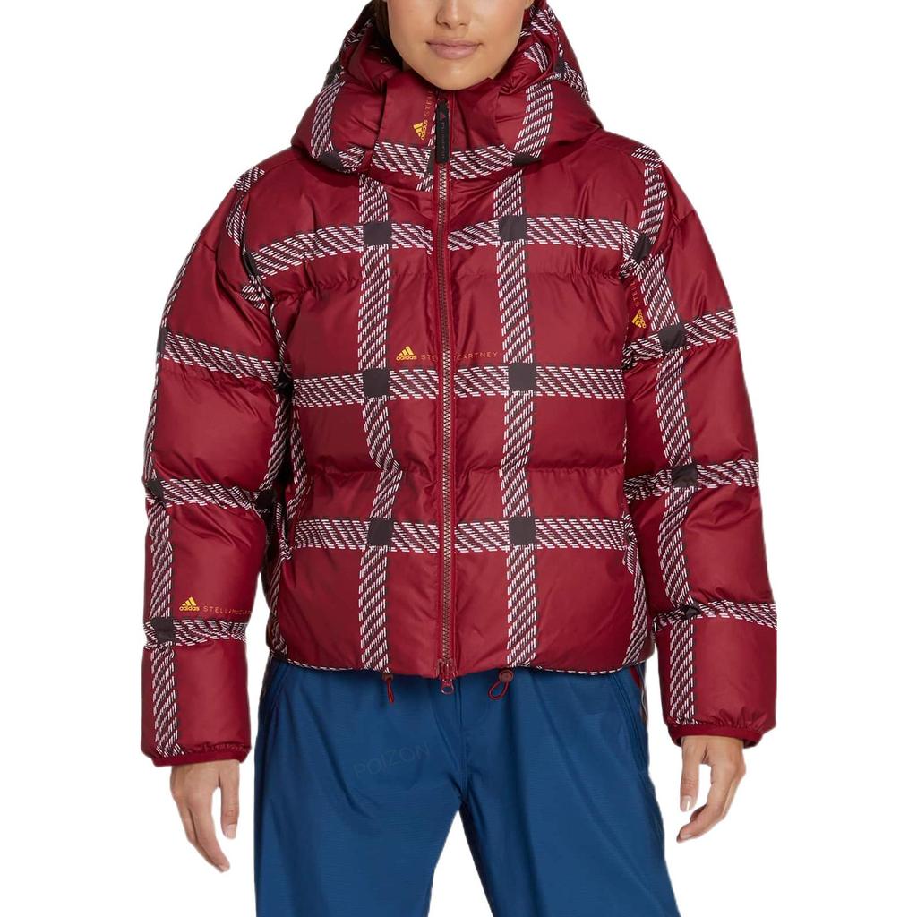 adidas Logo Bedruckte Gestreifte Langarm Baumwolljacke Damenjacke Rot HG6903