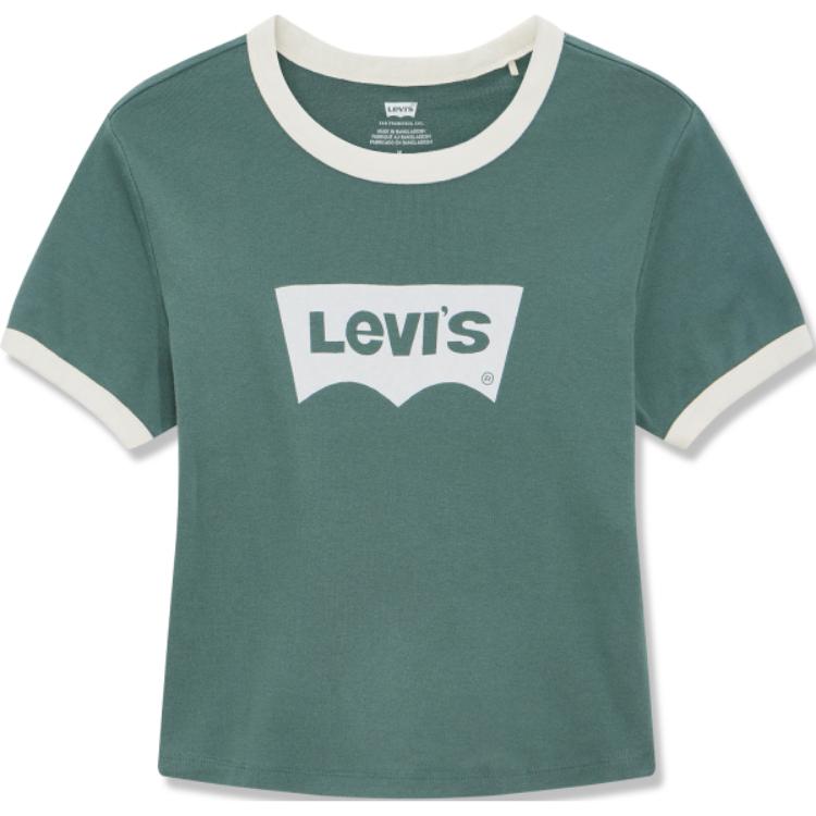 

Женская повседневная футболка Levis с цветными блоками, круглым вырезом и короткими рукавами, зеленая A3523-0064 M