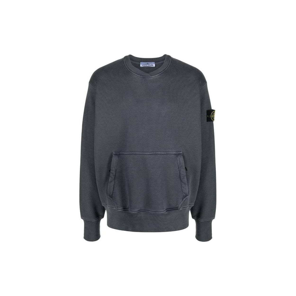 

Stone Island Fw23 Solid Logo Crew Neck Long Sleeve Sweatshirt Men sweatshirt Gray 791567555-V0162 L