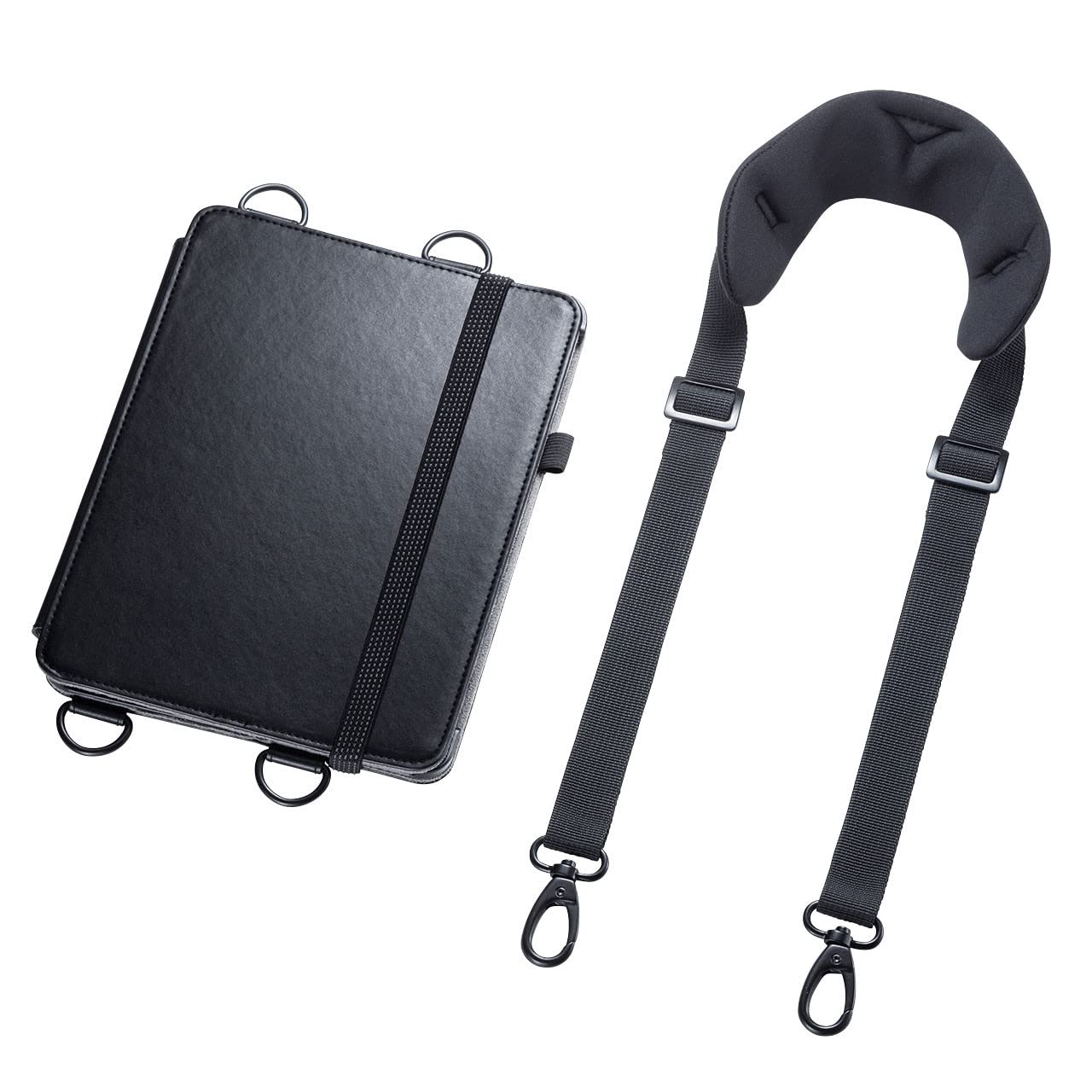 Sanwa Supply PDA-IPAD1712BK Чехол с плечевым ремнем и подставкой для iPad Air (2020) и 11-дюймовый iPad Pro