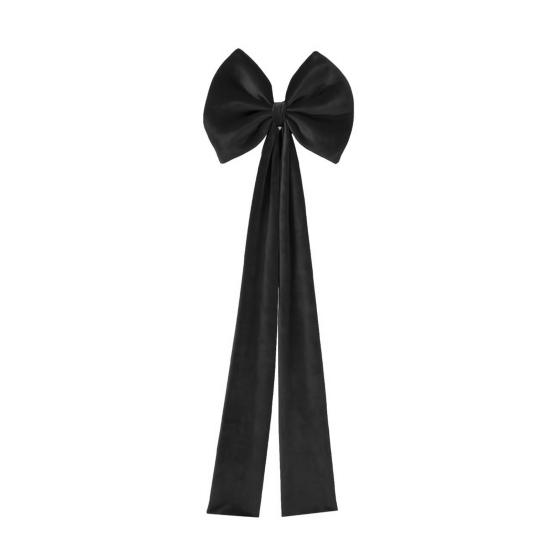 Christmas Chair Sashes Bows Large Velvet Chair Cover Back Tie Supplies for Christmas Banquet Home Wedding Event Holiday Party Decor