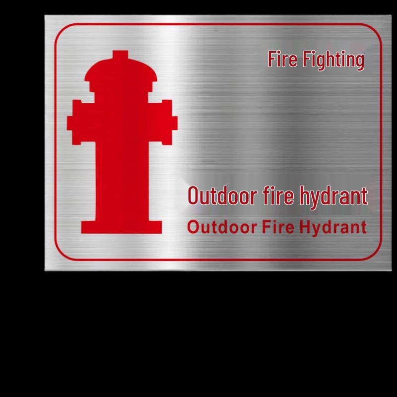 Outdoor Fire Safety Sign Sticker