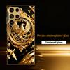 Sparkling Gold Phoenix phone case glass s25 ultra case s26 ultra case for Samsung Galaxy S26 S25 S24 S23 S22 FE Ultra Plus