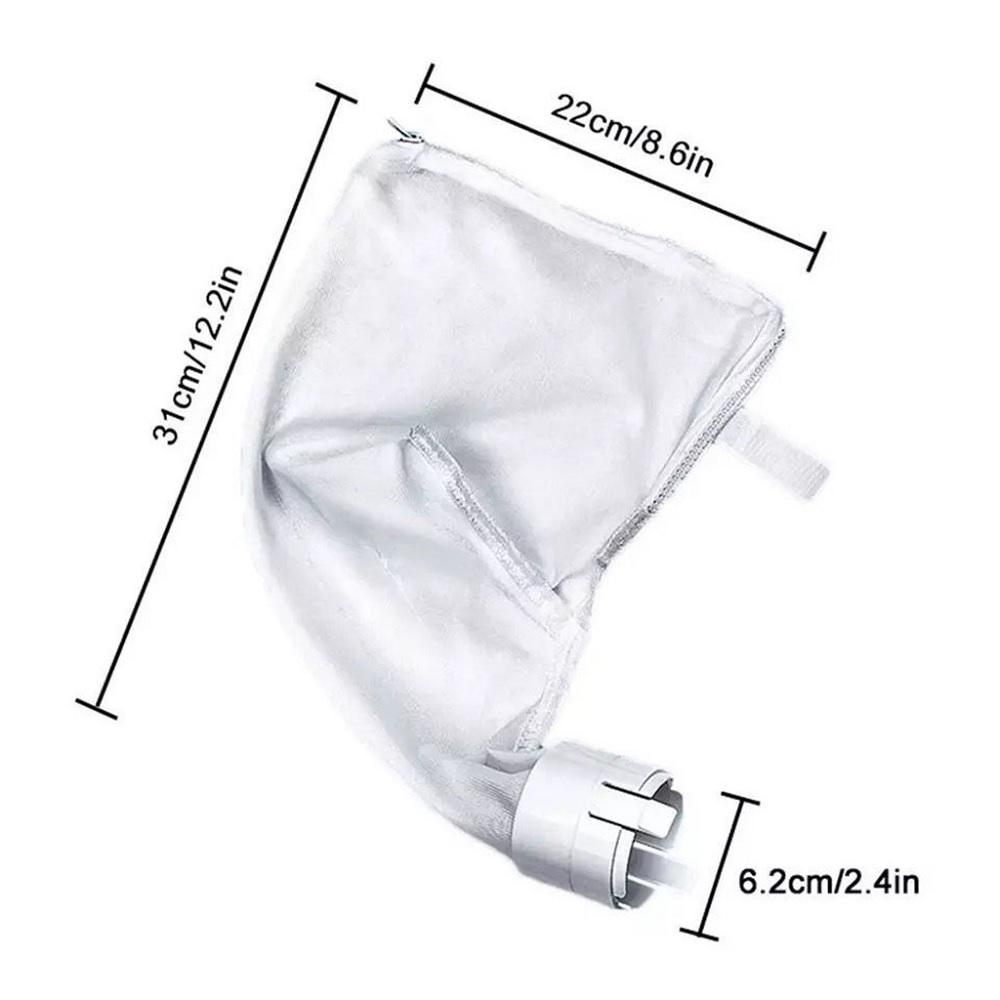 2PCS Filter Bag For Polaris 360 380 Pool Cleaner All Purpose Zipper Bag