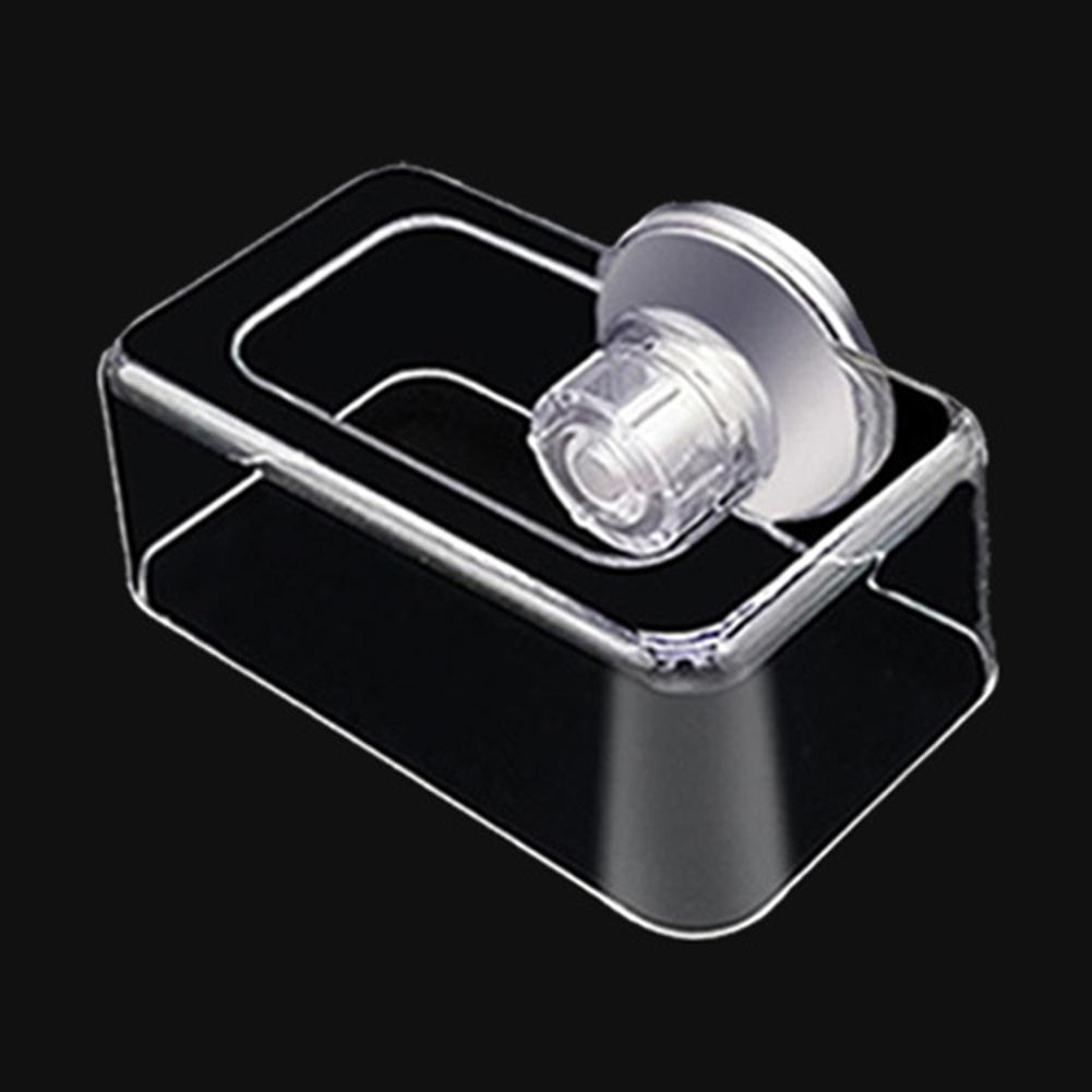 Transparent Acrylic Fish Food Feeding Ring Anti-drift Feeding Cup Fish Feeder With Strong Suction Cup