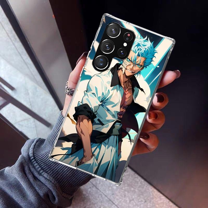Grimmjow 6 Bleach Phone Case For Samsung Galaxy S26 S25 Edge S24 S23 Ultra S22 Plus S21 S20 FE Soft TPU Back Cover Funda Galaxy