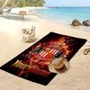 Asciugamano da Spiaggia Personalizzato Stampato Sunderland FC Logo Calcio Supporto Nome Personalizzato Testo Asciugamano Assorbente Per Sport Viaggio Regalo Speciale