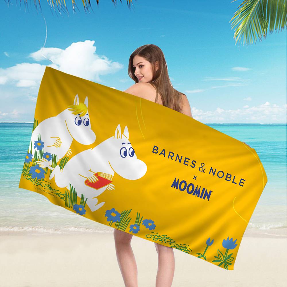 Cute M-Moomins Anime Beach Swimming Towel Soft Absorbent Washcloth Children's Gifts for Kids Travel Camping Gym