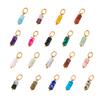 Trend Colorful Handmade Natural Stone DIY Necklace Charm Pendant 18K Gold Plated Stainless Steel Accessories Fashion Jewelry