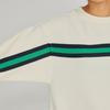 Champion Shirt Long Crew Pale White Dress, Sleeve, Neck, One-Point Embroidery, One-Piece Dress, Women's Basic, CW-B004,