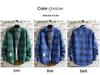 Men's Slim-Fit Fleece-Lined Plaid Button-Down Shirt - Korean Style Warm Casual Top