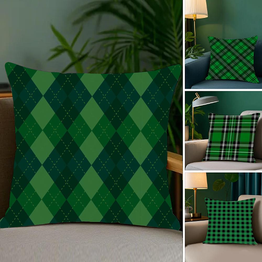 Fröhlichen St. Patrick's Day Kissenbezug aus weichem Plüschstoff, doppelseitig bedruckt, für Sofa und Zuhause – das perfekte Geschenk für jede Jahreszeit!