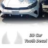 Teeth Decor Car Front Grille Teeth Decor 3D Printed Car Front Grille Decoration  Car Styling