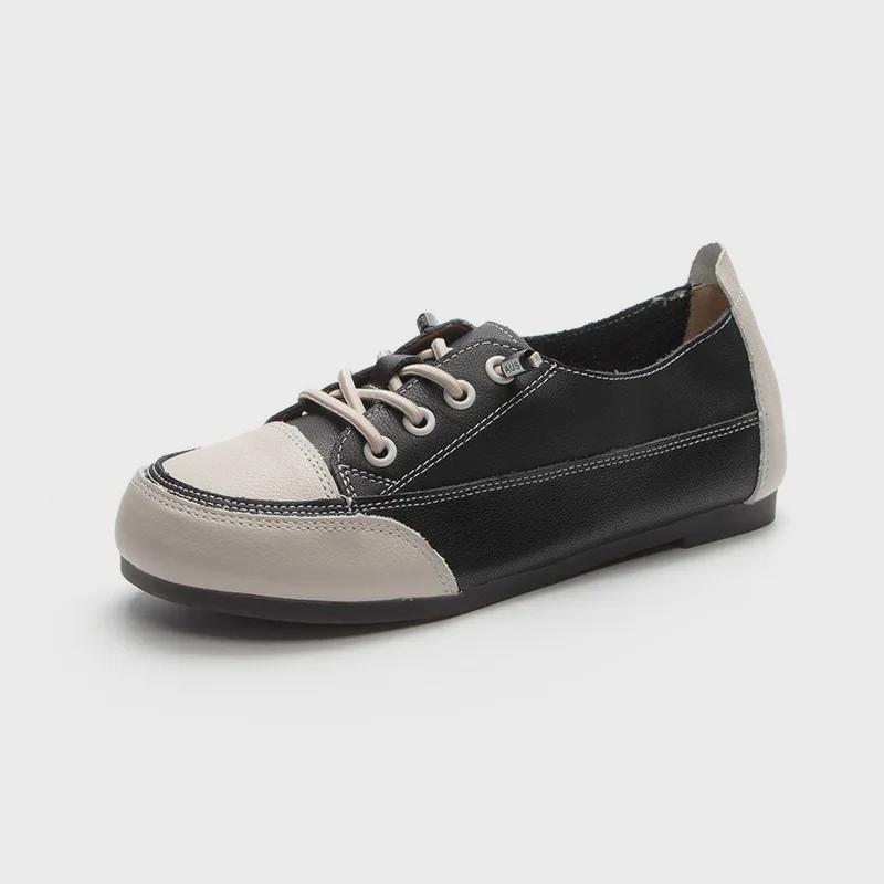 Dammockasiner i äkta kohud - Mjuk sula, bekväma vita skor för utomhus- och arbetskläder