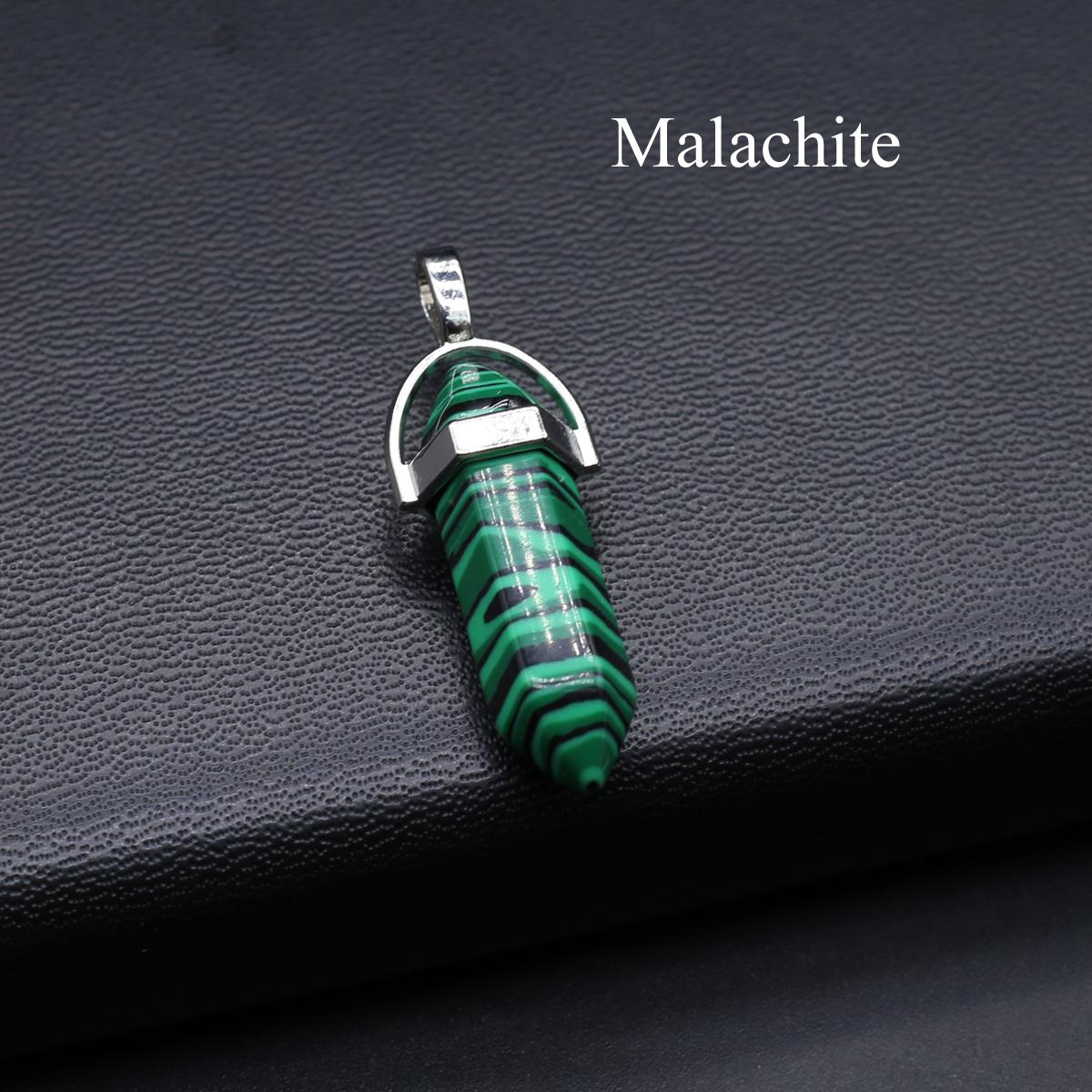 

1шт натуральный камень шестиугольный конус кулон, рейки целебные кристаллы агат драгоценные камни подвески для DIY женщин мужчин ожерелье ювелирные аксессуары, очень дешево 1Pc/13×40mm