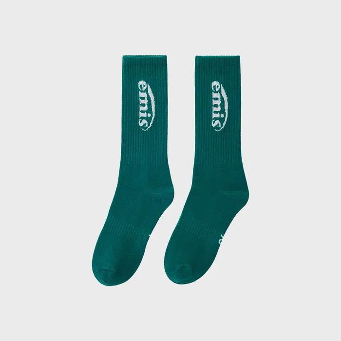 NEW LOGO JACQUARD SOCKS-GREEN