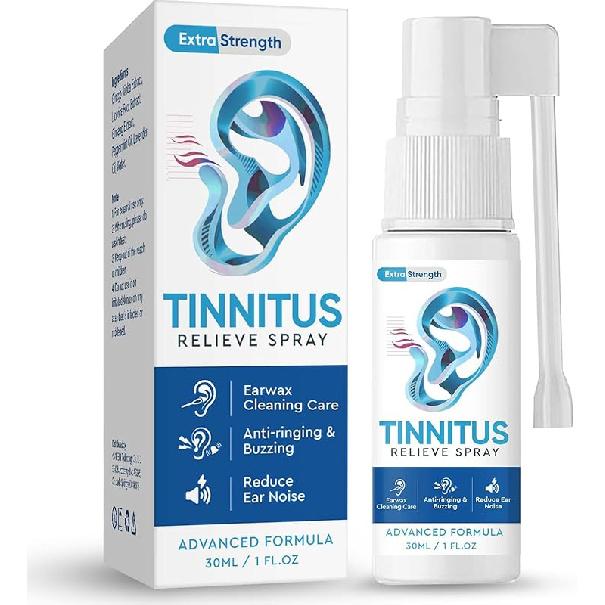 Tinnitus Relief for Ringing Ears, Natural Tinnitus Relief Spray, Tinnitus Treatment for Ear Noise & Tinnitus Interference, Improves Hearing for Women Blue/Tinnitusreliefspray