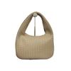 Niche design hand-woven crescent bag large capacity dumpling bag simple commuting European and American style one-shoulder crossbody bag