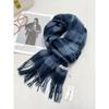 100 wool scarves women's winter cream sweet wind plaid scarves thickened warm fringed scarves