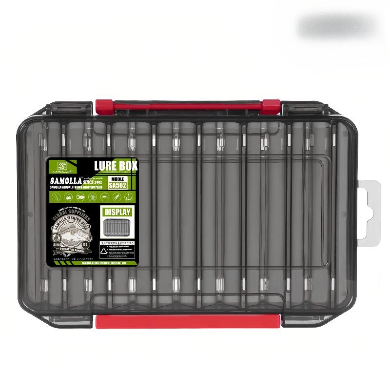 1PC Double Sided Fishing Tackle Case - Waterproof and Durable, Ideal Storage Tool for Baits, Hooks and Accessories