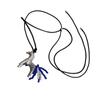 Unique Horse Charm Drop Necklace Wax Rope Chain Light Casual Party Accessories