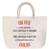 Beach Bag - PLANETEE - A Rose - Large Size - Strong Rope Handle - Personalized (first Name)