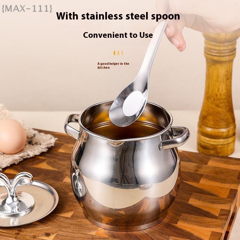 1.5L Oil Filter Pot, Stainless Steel With Fine Mesh, Dust-Proof Lid & Drip-Free Spout, Ideal For Cooking Oil & Grease Storage