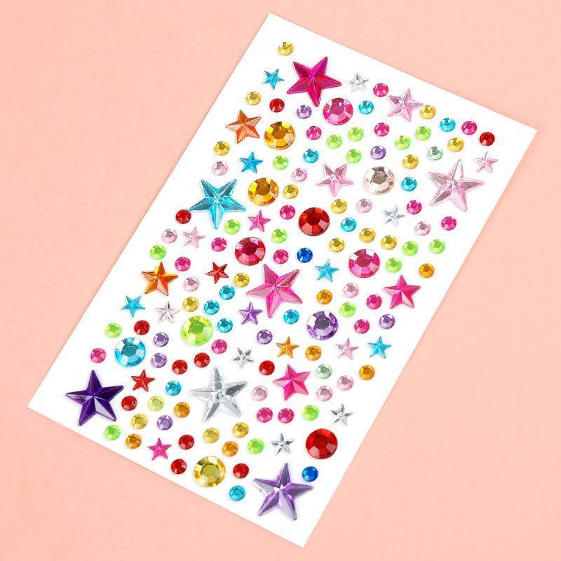 Self-Adhesive Rhinestone Stickers Colorful Crystal Jewel Stickers Crafts Scrapbooking Phone Case Card Making Nail Art Decor