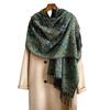 025 Imitation Cashmere Jacquard Scarf Shawl Fringed Retro Cashew Flower Ethnic Style Dual-use