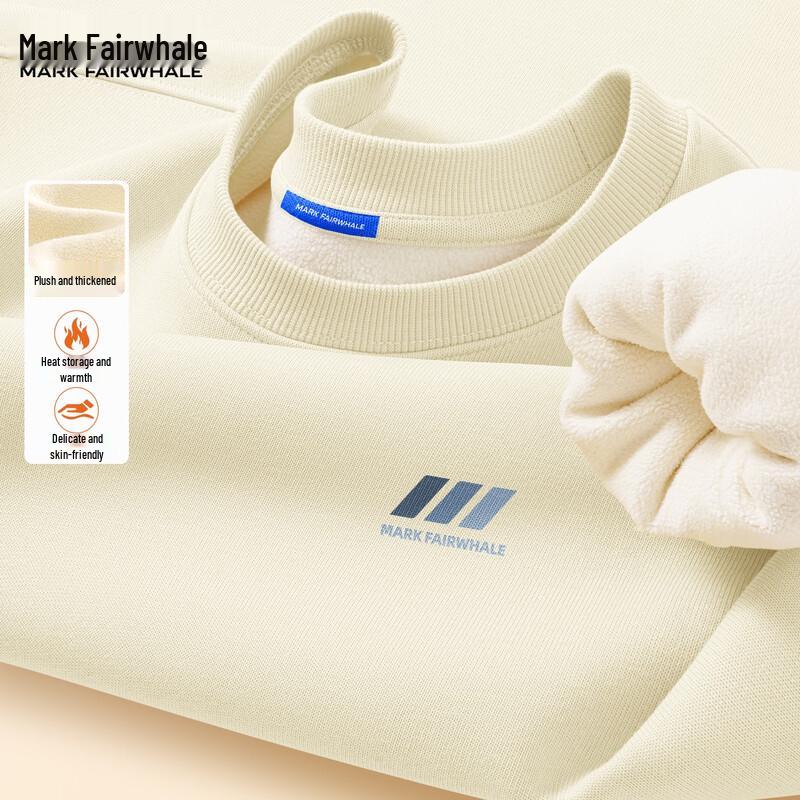 Mark Fairwhale Men's Heavyweight Fleece-Lined Crewneck Sweatshirt