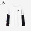 Jordan AJ Boys' Faux Two-Piece Long-Sleeve Cotton T-Shirt