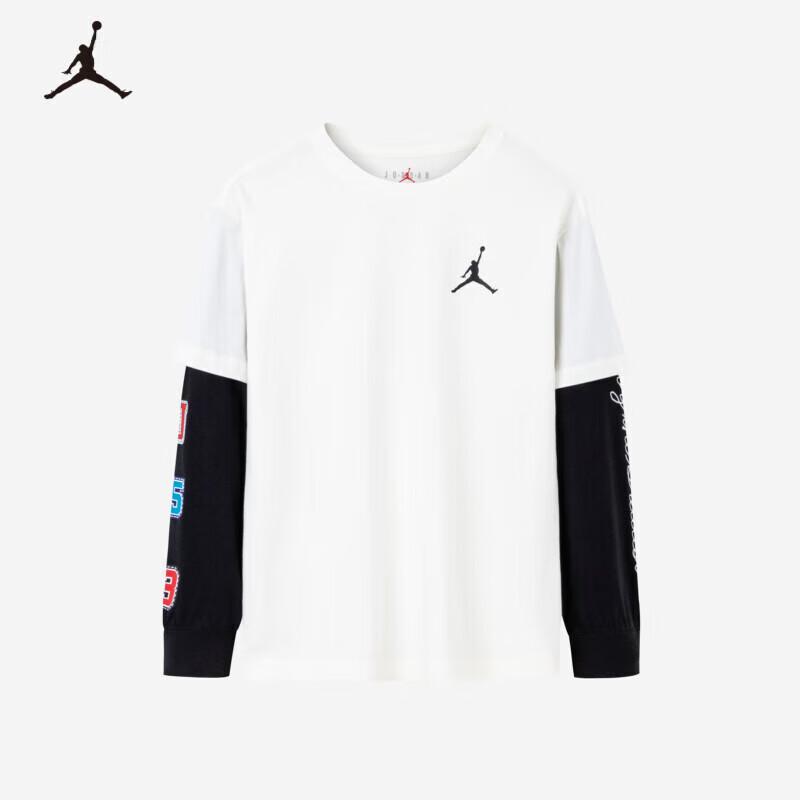 Jordan AJ Boys  Faux Two-Piece Long-Sleeve Cotton T-Shirt 160/80