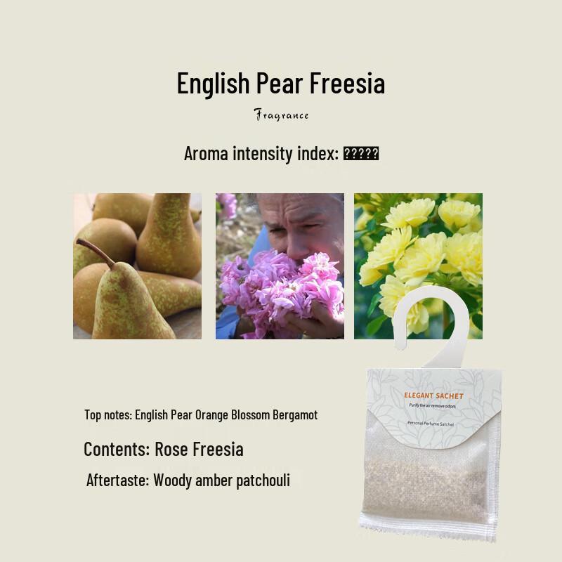 English Pear & Freesia Deodorizing Sachets