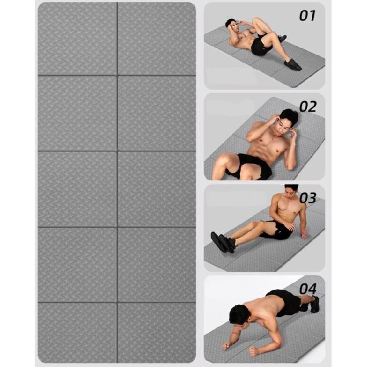 Foldable Travel Yoga Mat Lightweight Gym Mat Fitness Training Pilates Exercise Mat In/Outdoor Workout Yoga Mat for Women