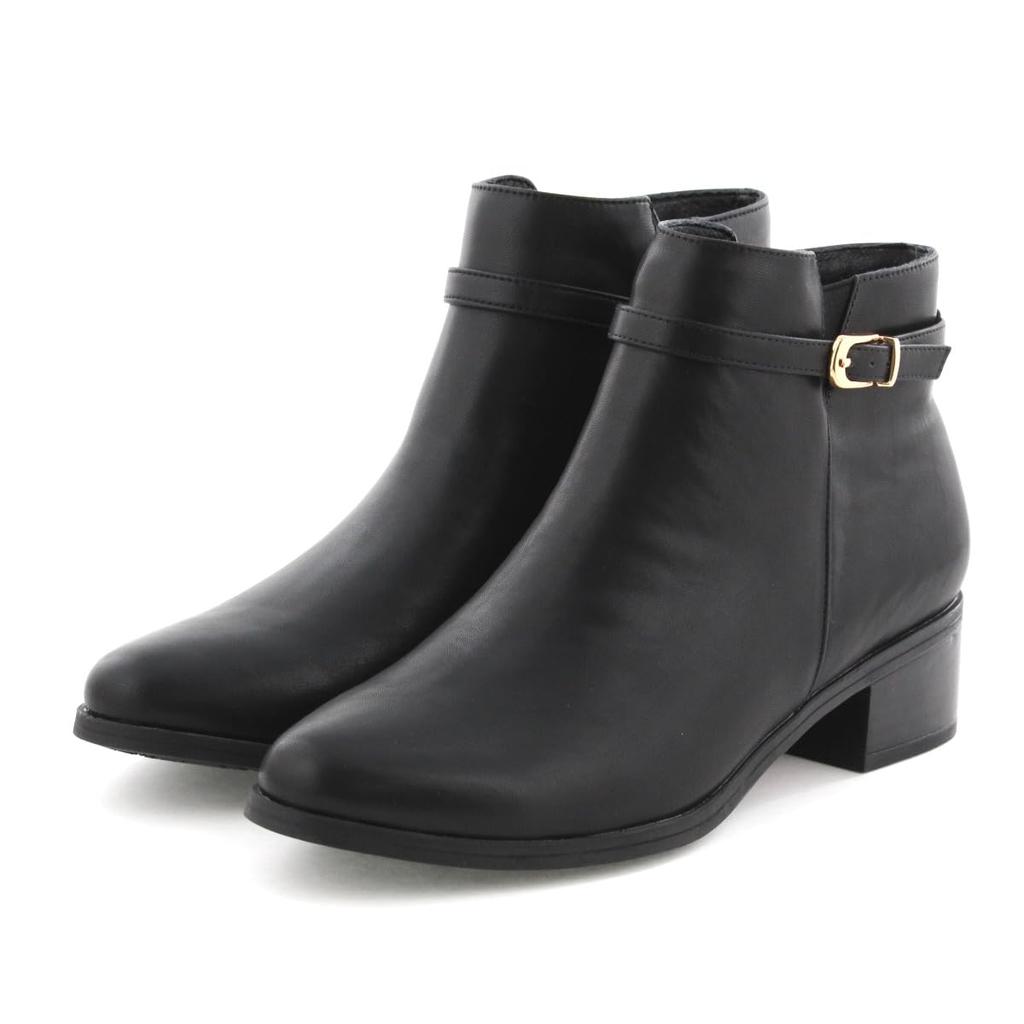 Himiko Rain 230 Water-Resistant Belt-Design Boots/634401/Black