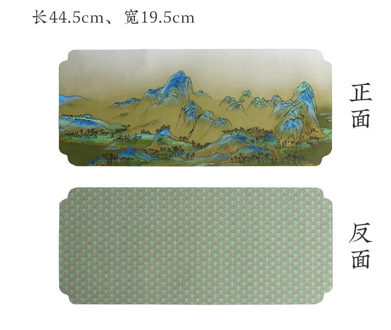 

Exquisite double-sided absorbent Chinese tea towel Chinese tea table dry soaking table mat