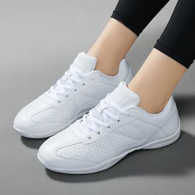 Competitive Aerobics Shoes White Fitness Shoes Sports Cheerleading Shoes Children's Training Competition Shoes Size 28-44