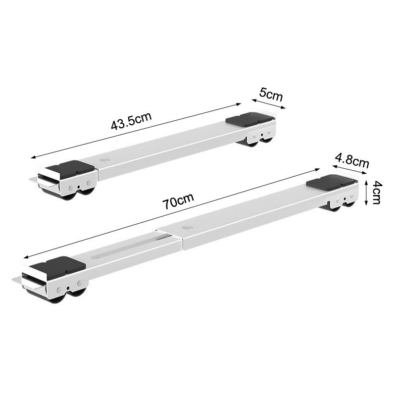 2 Pack Heavy Duty Appliance Stand with Wheels Adjustable Height Base for Refrigerator Washing Machine Dryer