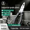 Electrician's Multi-functional Needle-Nose Pliers: Industrial-Grade, Labor-Saving Wire Cutters