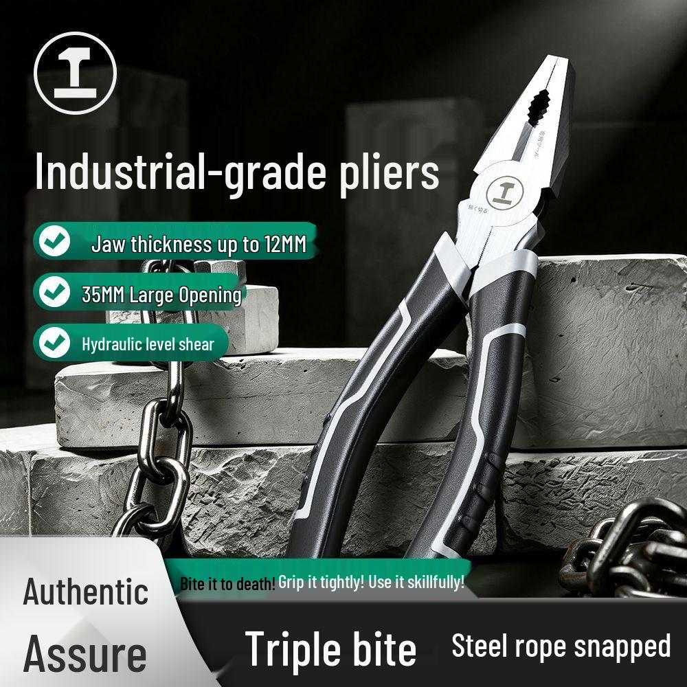 Electrician's Multi-functional Needle-Nose Pliers: Industrial-Grade, Labor-Saving Wire Cutters