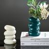 1PC Plastic Spiral White Vase Hydroponic Pot Vase Decoration Home Desk Decorative Vases for Flowers Decoration Maison Floreros