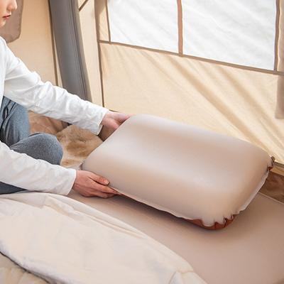 Outdoor Automatic Sponge Inflatable Pillow Travel Pillow Portable Camping Tent Air Cushion Pillow